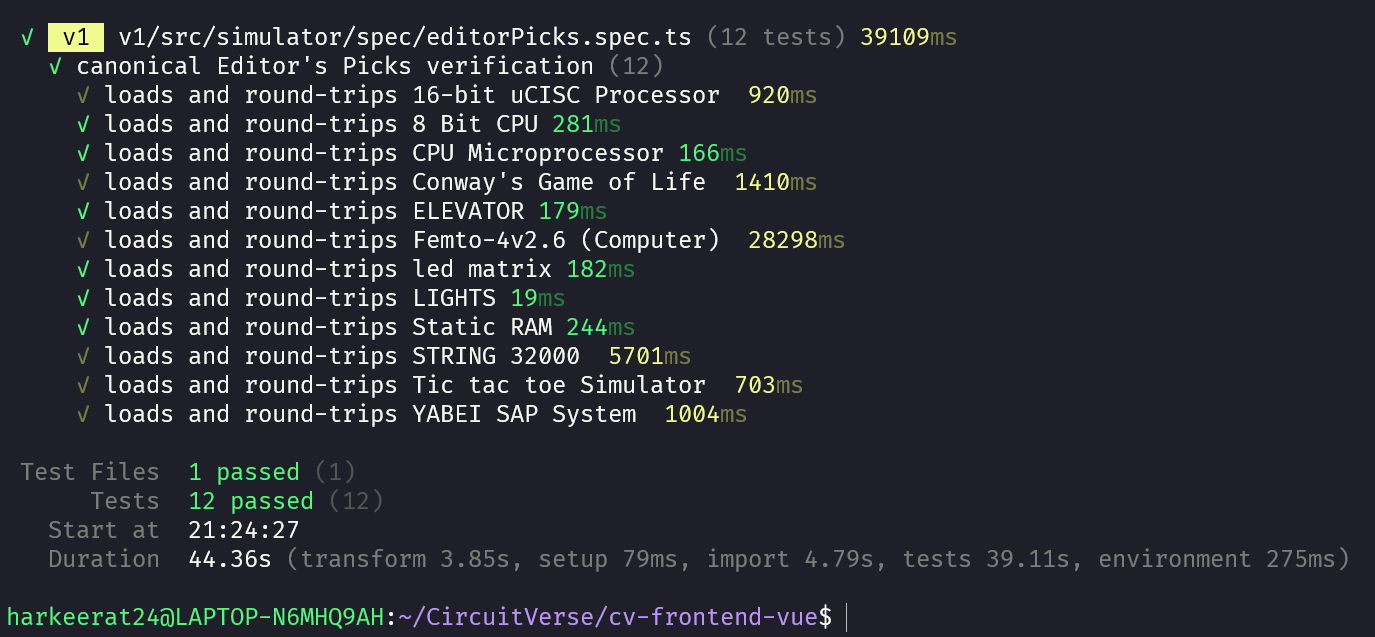 All 12 Editor&rsquo;s Picks round-trip tests passing